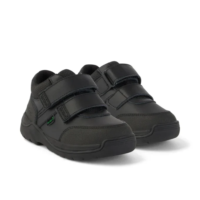 Stomper Mid in pelle nera per bambini Stomper Mid in pelle nera per bambini
