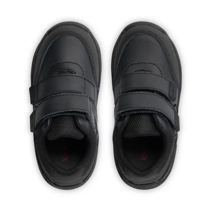 Stomper Mid in pelle nera per bambini Stomper Mid in pelle nera per bambini