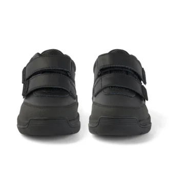Stomper Mid in pelle nera per bambini