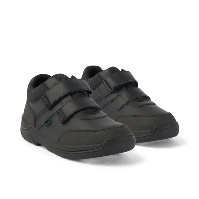Stomper Mid in pelle nera per ragazzi Stomper Mid in pelle nera per ragazzi