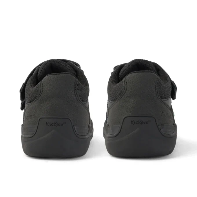 Stomper Mid in pelle nera per bambini Stomper Mid in pelle nera per bambini