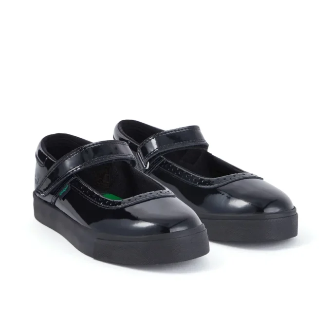 Tovni Brogue MJ in vernice nera per ragazze Tovni Brogue MJ in vernice nera per ragazze