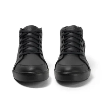 Tovni Hi in pelle alternativa nera, unisex per adulti