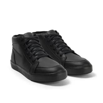 Tovni Hi in pelle alternativa nera, unisex per adulti