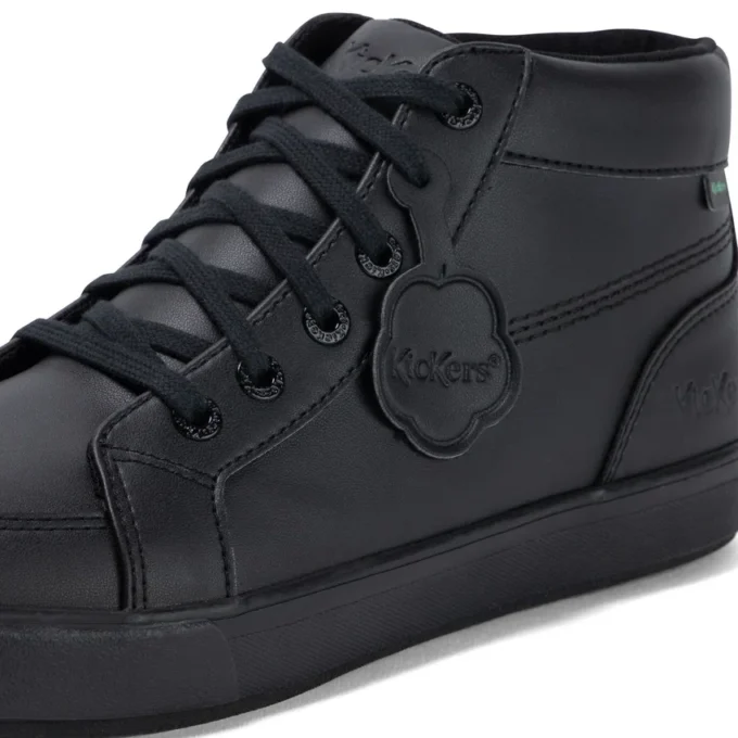 Tovni Hi in pelle alternativa nera, unisex per adulti Tovni Hi in pelle alternativa nera, unisex per adulti