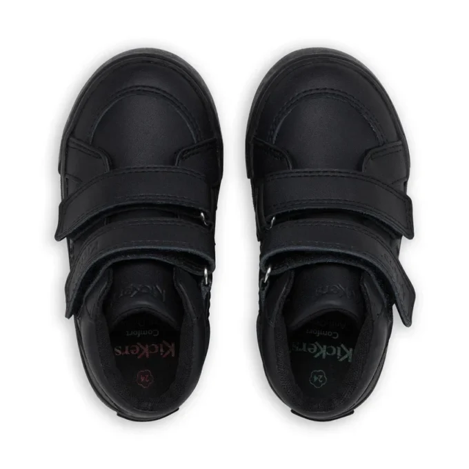 Tovni Hi in pelle nera unisex per neonati Tovni Hi in pelle nera unisex per neonati