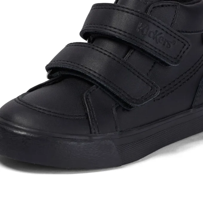 Tovni Hi in pelle nera unisex per neonati Tovni Hi in pelle nera unisex per neonati