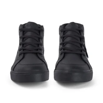 Tovni Hi in pelle nera unisex per ragazzi