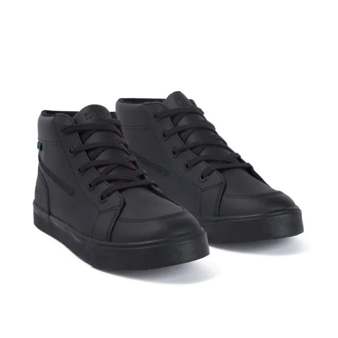 Tovni Hi in pelle nera unisex per ragazzi Tovni Hi in pelle nera unisex per ragazzi