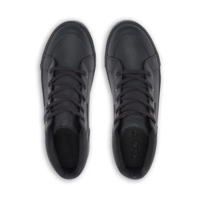 Tovni Hi in pelle nera unisex per ragazzi Tovni Hi in pelle nera unisex per ragazzi