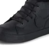 Tovni Hi in pelle nera unisex per ragazzi Tovni Hi in pelle nera unisex per ragazzi