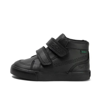 Tovni Hi Vel Unisex per bambini in similpelle nera