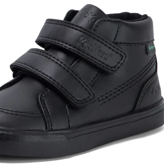Tovni Hi Vel Unisex per bambini in similpelle nera Tovni Hi Vel Unisex per bambini in similpelle nera