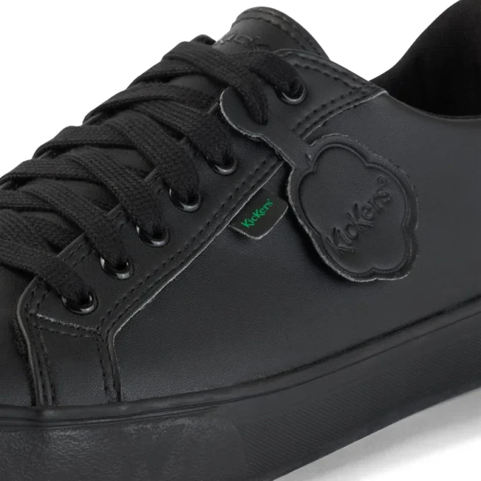 Tovni Lacer in pelle alternativa nera, modello unisex per ragazzi Tovni Lacer in pelle alternativa nera, modello unisex per ragazzi