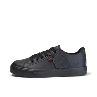 Tovni Lacer in similpelle nero unisex junior