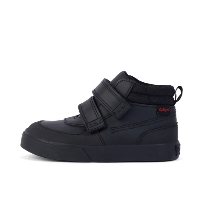 Tovni Scuff Hi in pelle nera per bambini Tovni Scuff Hi in pelle nera per bambini
