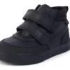 Tovni Scuff Hi in pelle nera per bambini Tovni Scuff Hi in pelle nera per bambini