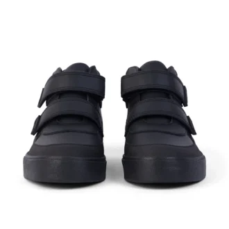Tovni Scuff Hi in pelle nera per ragazzi