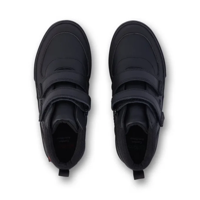 Tovni Scuff Hi in pelle nera per ragazzi Tovni Scuff Hi in pelle nera per ragazzi