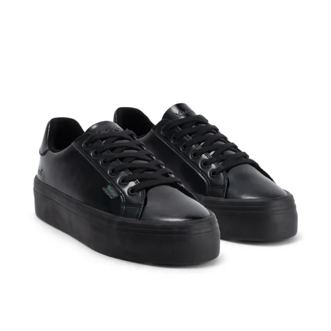 Tovni Stack da donna in pelle alternativa verniciata nera Tovni Stack da donna in pelle alternativa verniciata nera