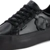 Tovni Stack da donna in pelle alternativa verniciata nera Tovni Stack da donna in pelle alternativa verniciata nera