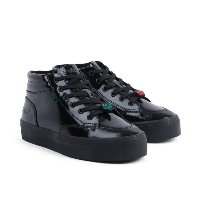 Tovni Stack Hi Flower in vernice nera da donna per ragazzi Tovni Stack Hi Flower in vernice nera da donna per ragazzi