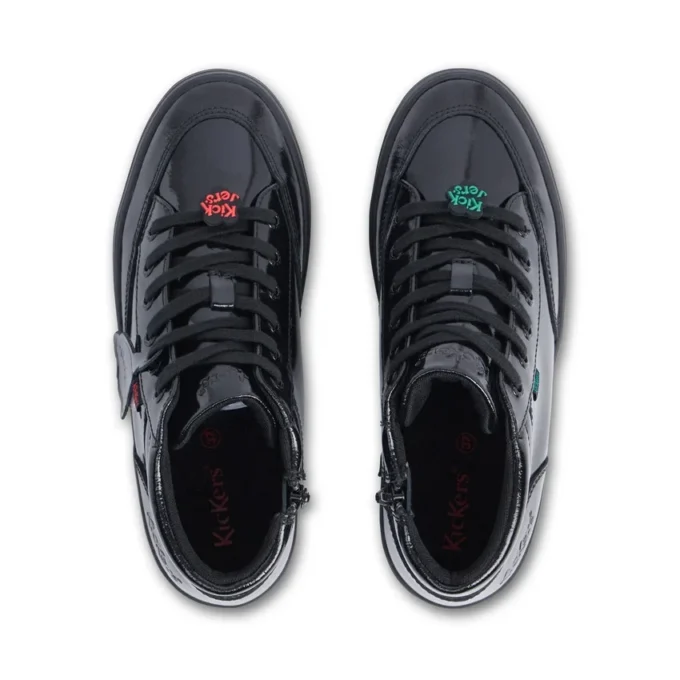 Tovni Stack Hi Flower in vernice nera da donna per ragazzi Tovni Stack Hi Flower in vernice nera da donna per ragazzi