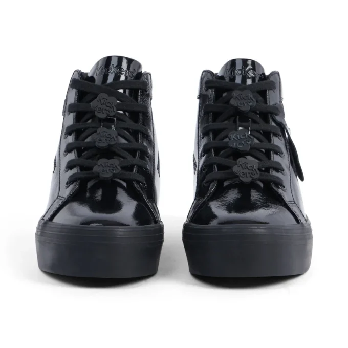 Tovni Stack Hi Flower in vernice nera da ragazza Tovni Stack Hi Flower in vernice nera da ragazza