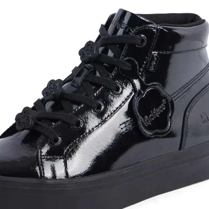 Tovni Stack Hi Flower in vernice nera da ragazza Tovni Stack Hi Flower in vernice nera da ragazza
