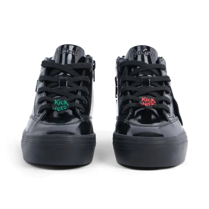 Tovni Stack Hi Flower in vernice nera per ragazze Tovni Stack Hi Flower in vernice nera per ragazze