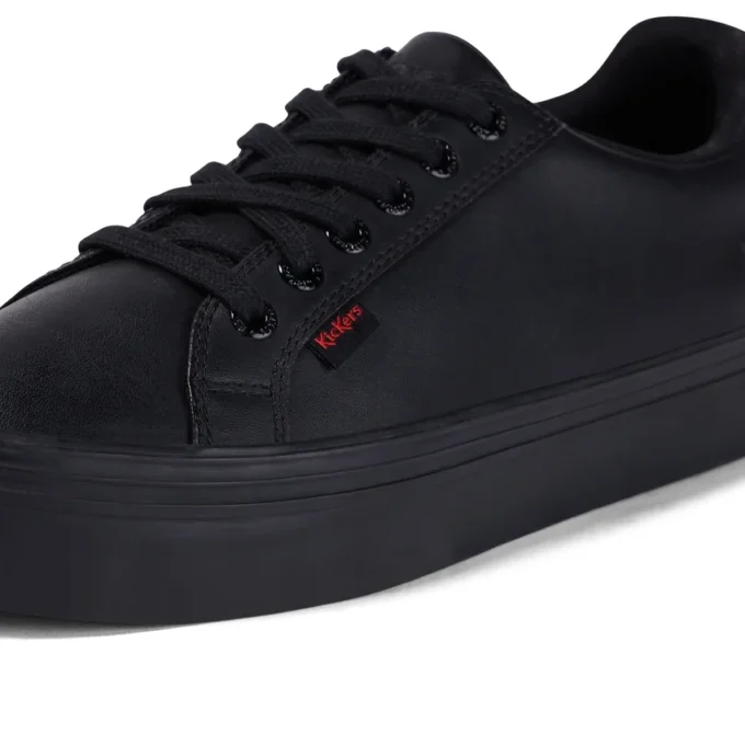 Tovni Stack in pelle nera per ragazze Tovni Stack in pelle nera per ragazze