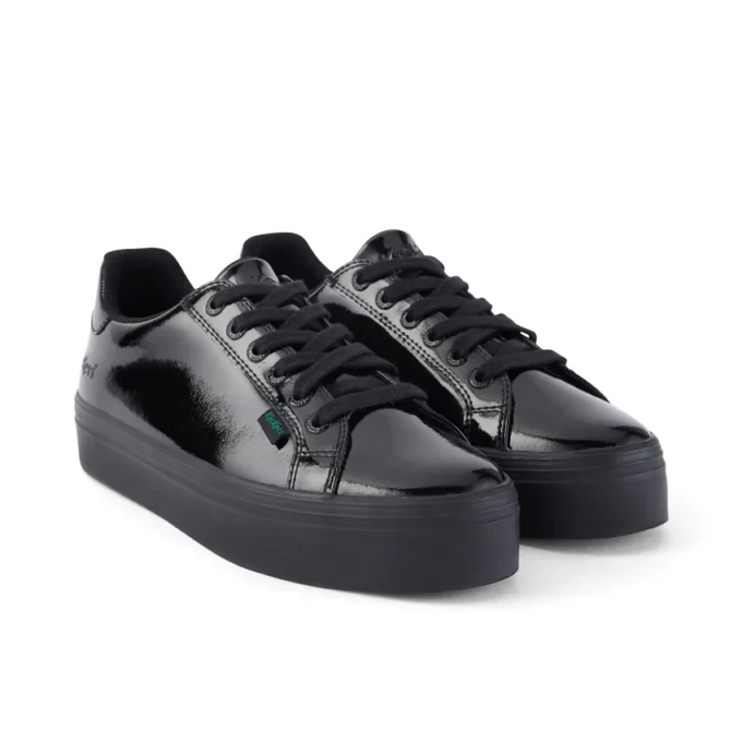 Tovni Stack in pelle verniciata nera per ragazze Tovni Stack in pelle verniciata nera per ragazze