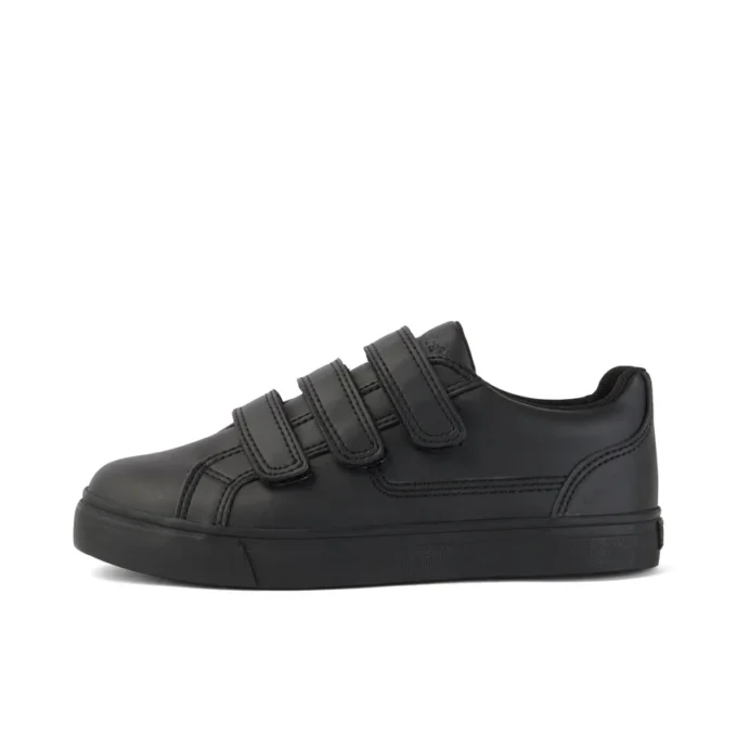 Tovni Trip in pelle alternativa nera, modello unisex per ragazzi Tovni Trip in pelle alternativa nera, modello unisex per ragazzi