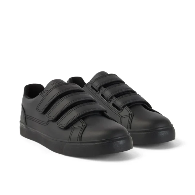 Tovni Trip in pelle alternativa nera, modello unisex per ragazzi Tovni Trip in pelle alternativa nera, modello unisex per ragazzi
