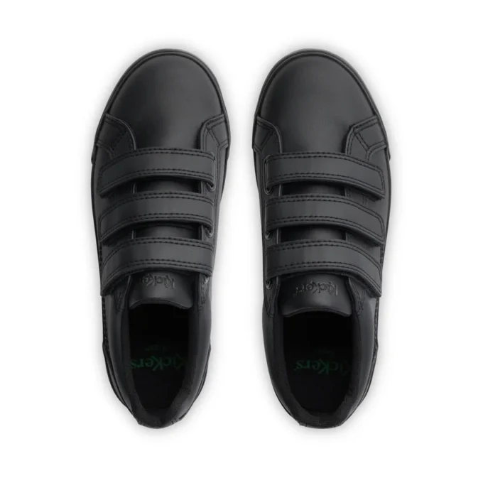 Tovni Trip in pelle alternativa nera, modello unisex per ragazzi Tovni Trip in pelle alternativa nera, modello unisex per ragazzi