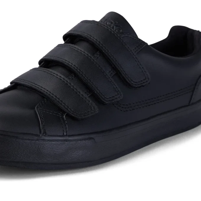 Tovni Trip in pelle nera unisex per adulti Tovni Trip in pelle nera unisex per adulti