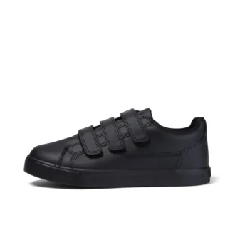 Tovni Trip in pelle per ragazzi unisex, nero