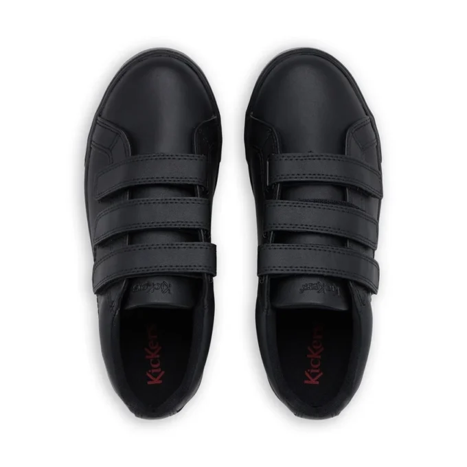 Tovni Trip in pelle per ragazzi unisex, nero
