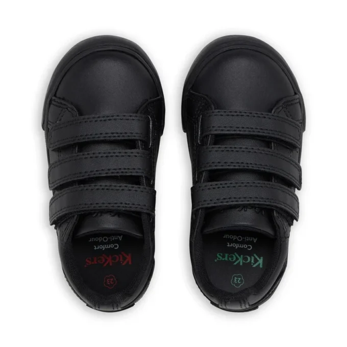 Tovni Trip in similpelle nera unisex per neonati