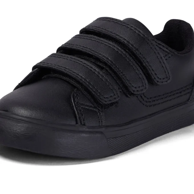 Tovni Trip in similpelle nera unisex per neonati