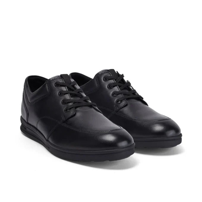 Troiko Lace in pelle nera da uomo Troiko Lace in pelle nera da uomo