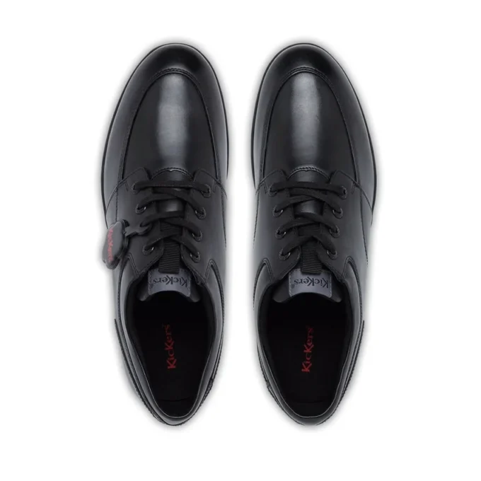 Troiko Lace in pelle nera da uomo Troiko Lace in pelle nera da uomo