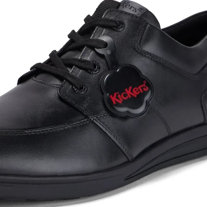 Troiko Lace in pelle nera da uomo Troiko Lace in pelle nera da uomo