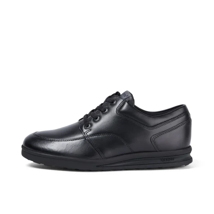 Troiko Lace in pelle nera da uomo/ragazzo Troiko Lace in pelle nera da uomo/ragazzo