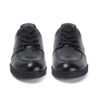 Troiko Lace in pelle nera da uomo/ragazzo Troiko Lace in pelle nera da uomo/ragazzo