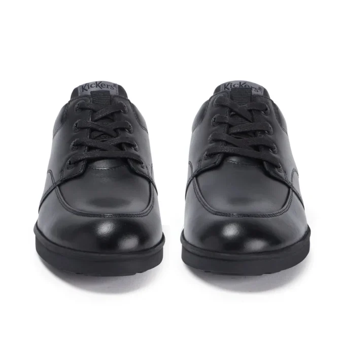 Troiko Lace in pelle nera da uomo/ragazzo Troiko Lace in pelle nera da uomo/ragazzo