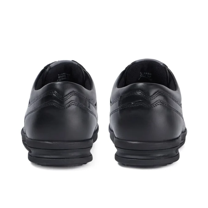 Troiko Lace in pelle nera da uomo/ragazzo Troiko Lace in pelle nera da uomo/ragazzo